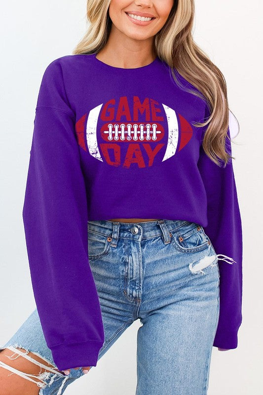 Game Day Football Graphic Fleece Sweatshirts