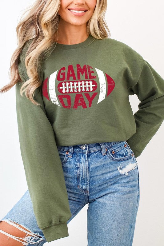 Game Day Football Graphic Fleece Sweatshirts