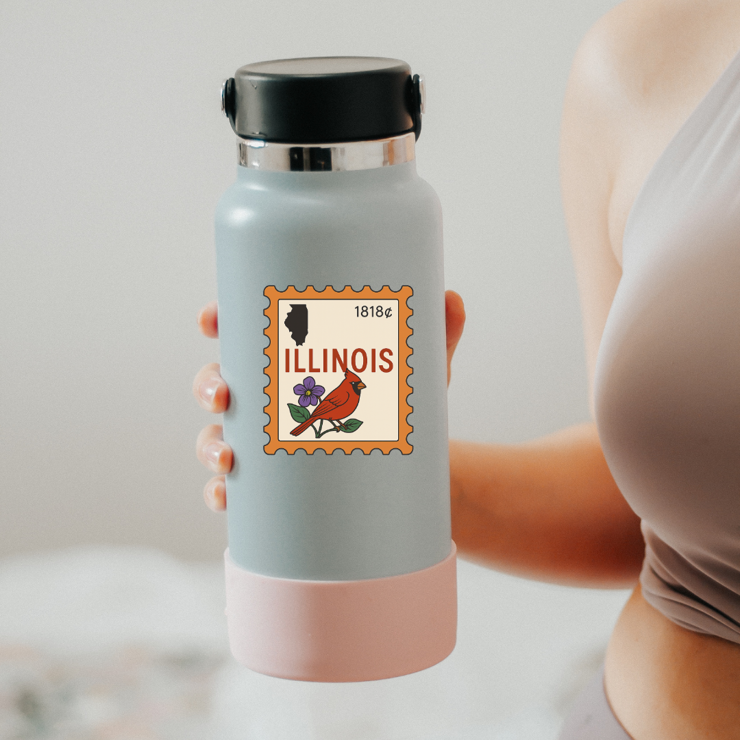 Illinois Stamp Sticker