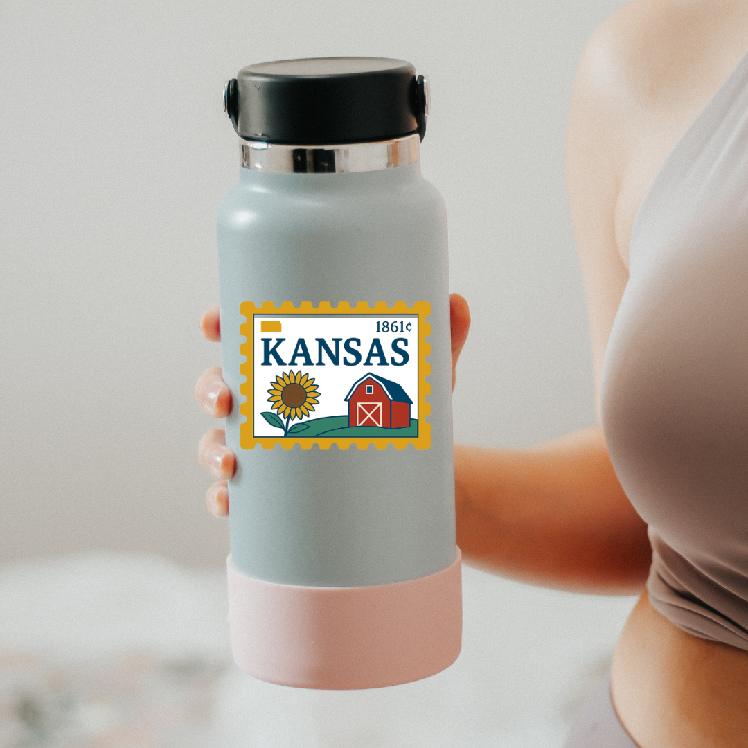 Kansas Stamp Sticker