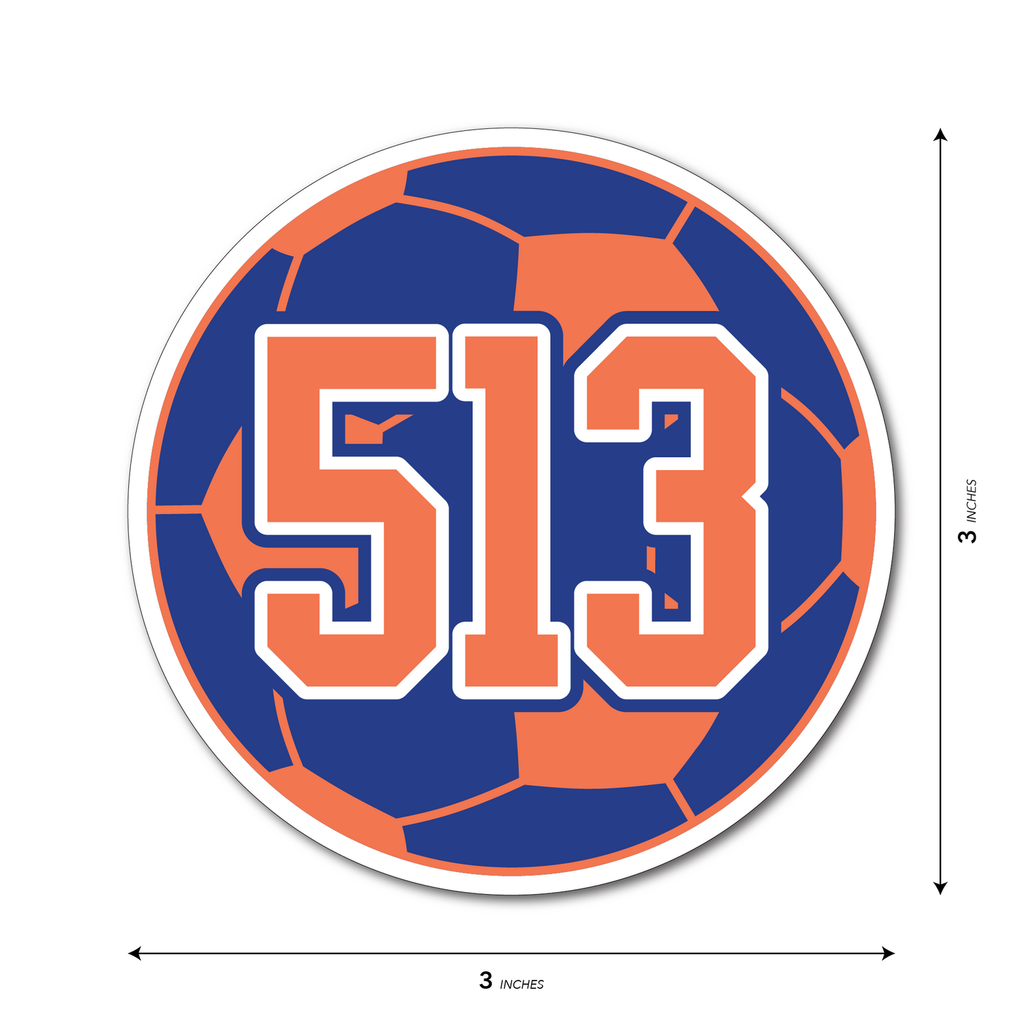 513 Soccer Ball Sticker