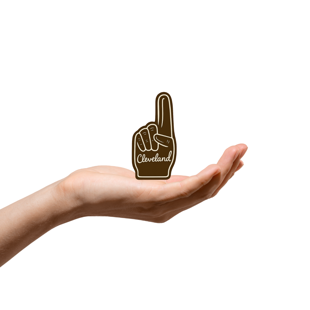 Cleveland Foam Finger Sticker