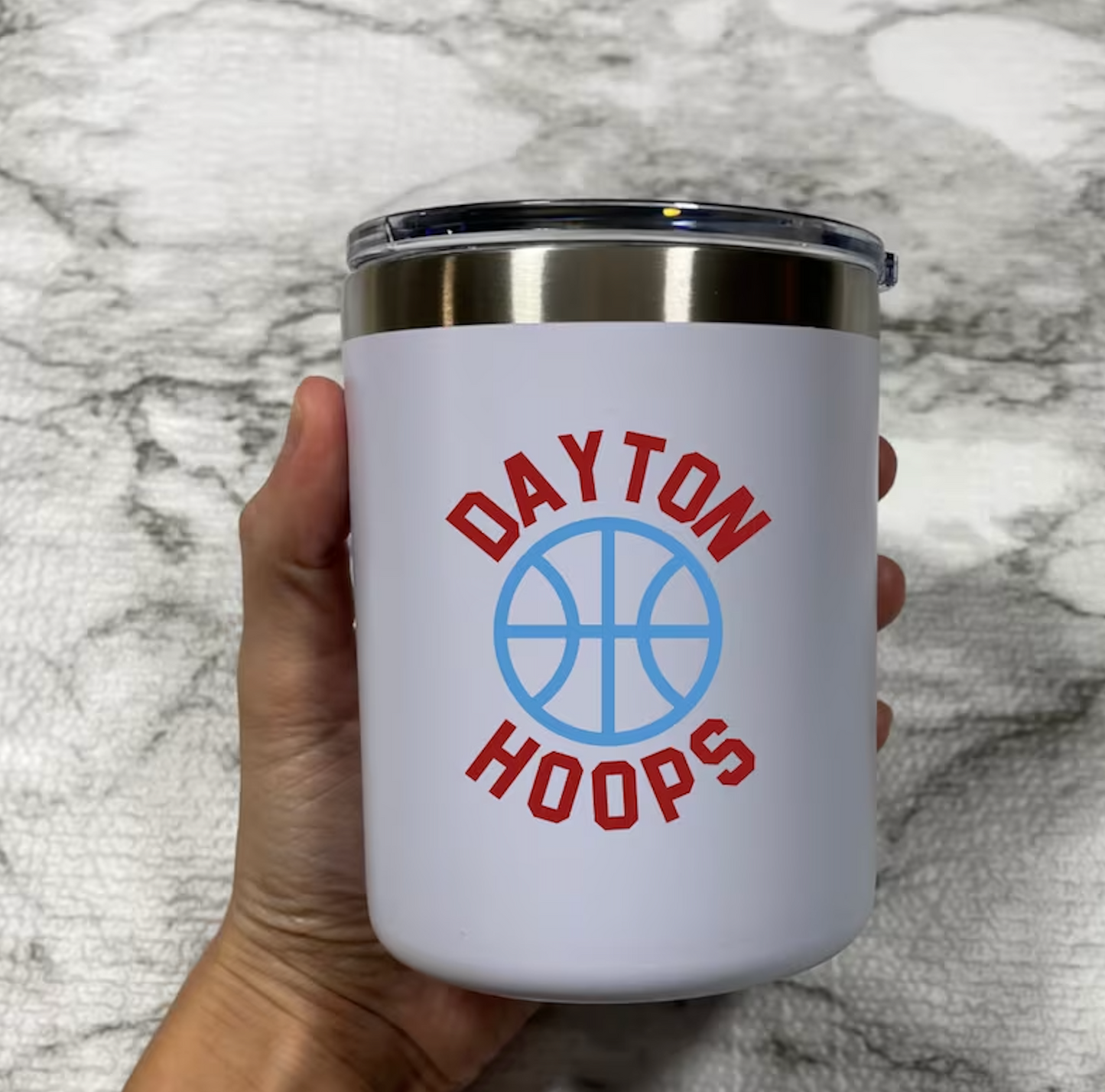 Dayton Hoops 12oz Tumbler