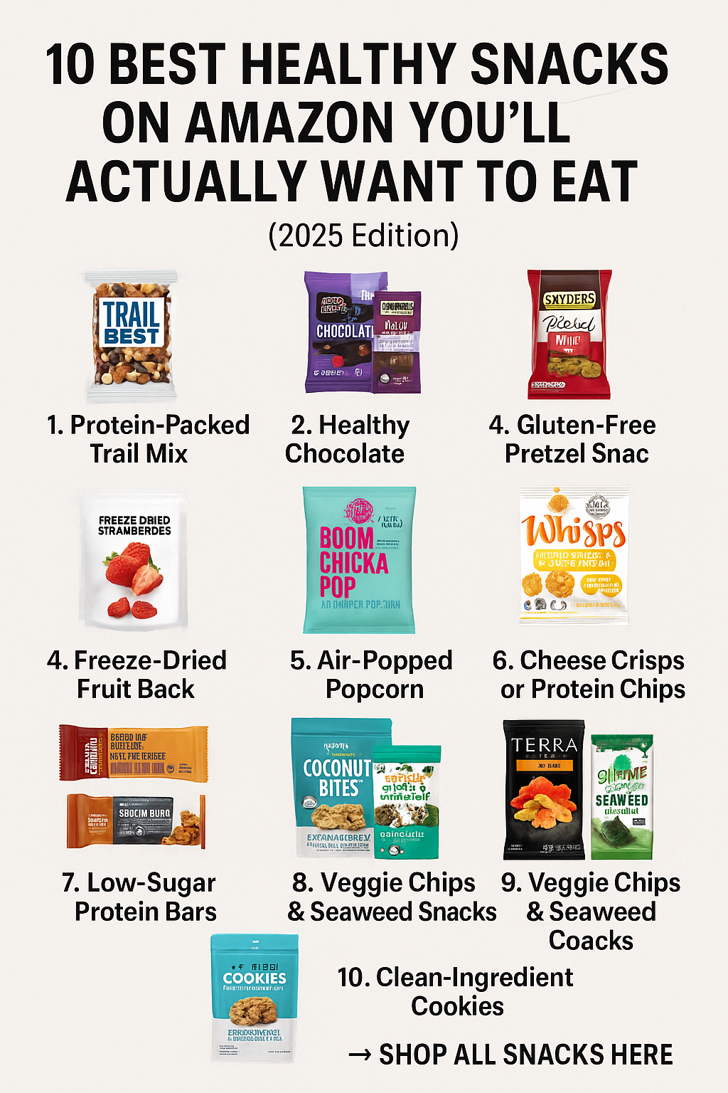 10 Best Healthy Snacks on Amazon You’ll Actually Want to Eat (2025 Edition)