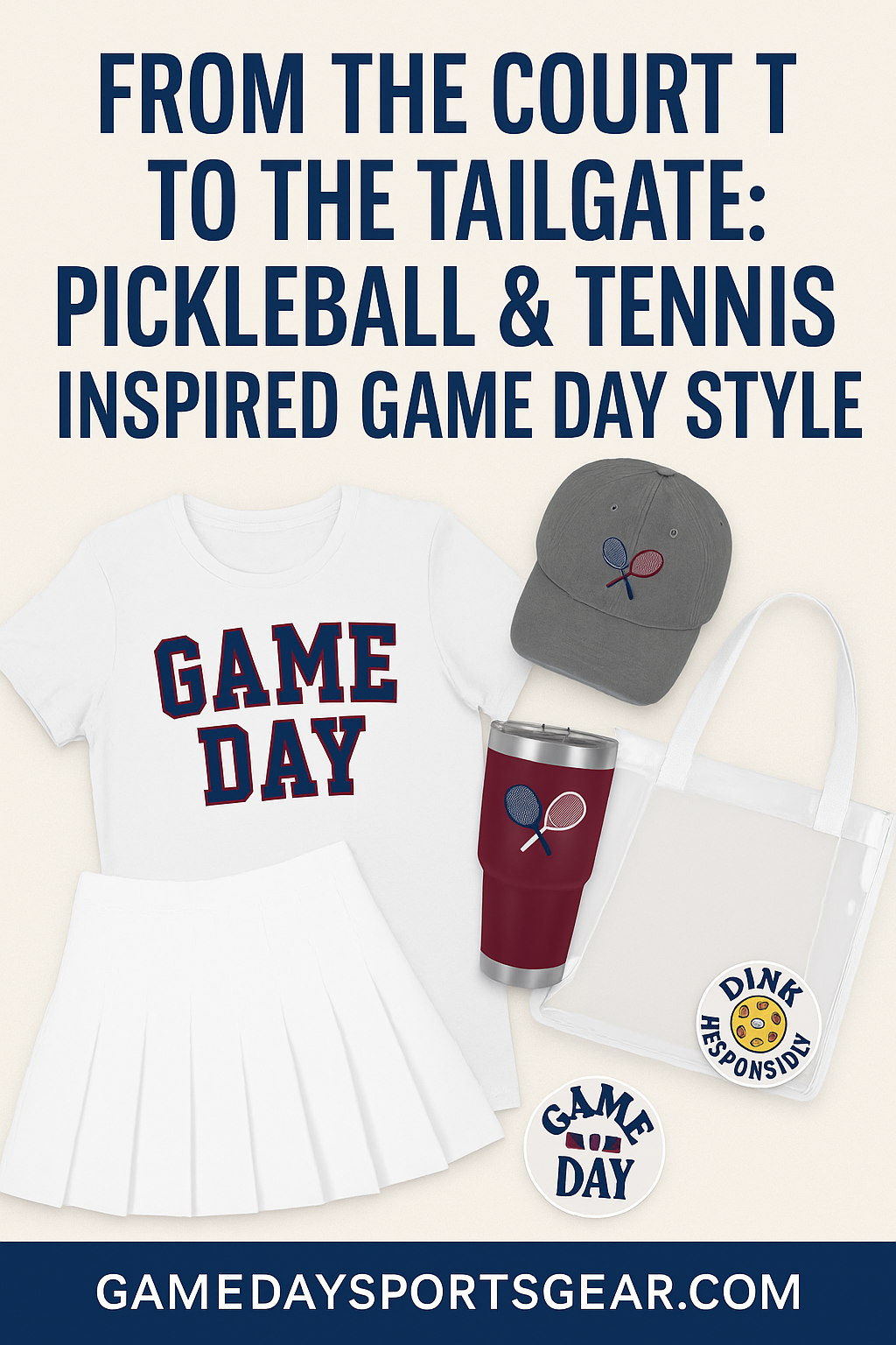 From the Court to the Tailgate: Pickleball & Tennis Inspired Game Day Style