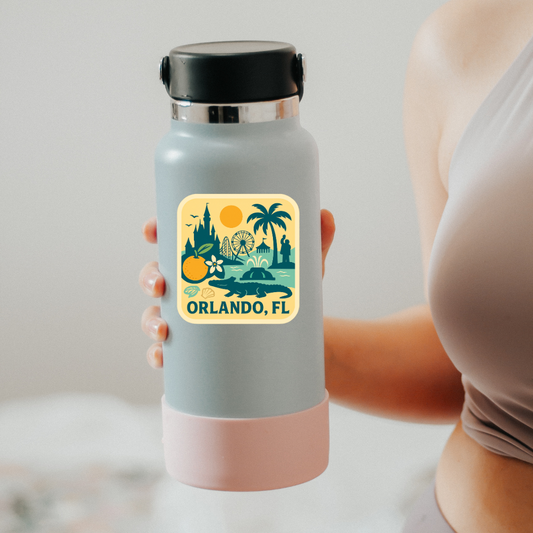 Orlando Florida City Icon Sticker