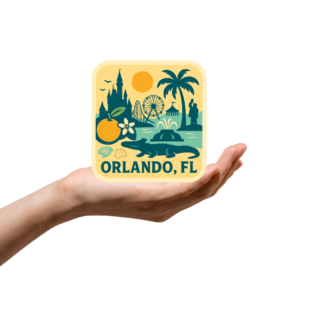 Orlando Florida City Icon Sticker