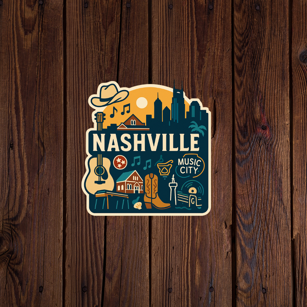 Nashville Icon Sticker