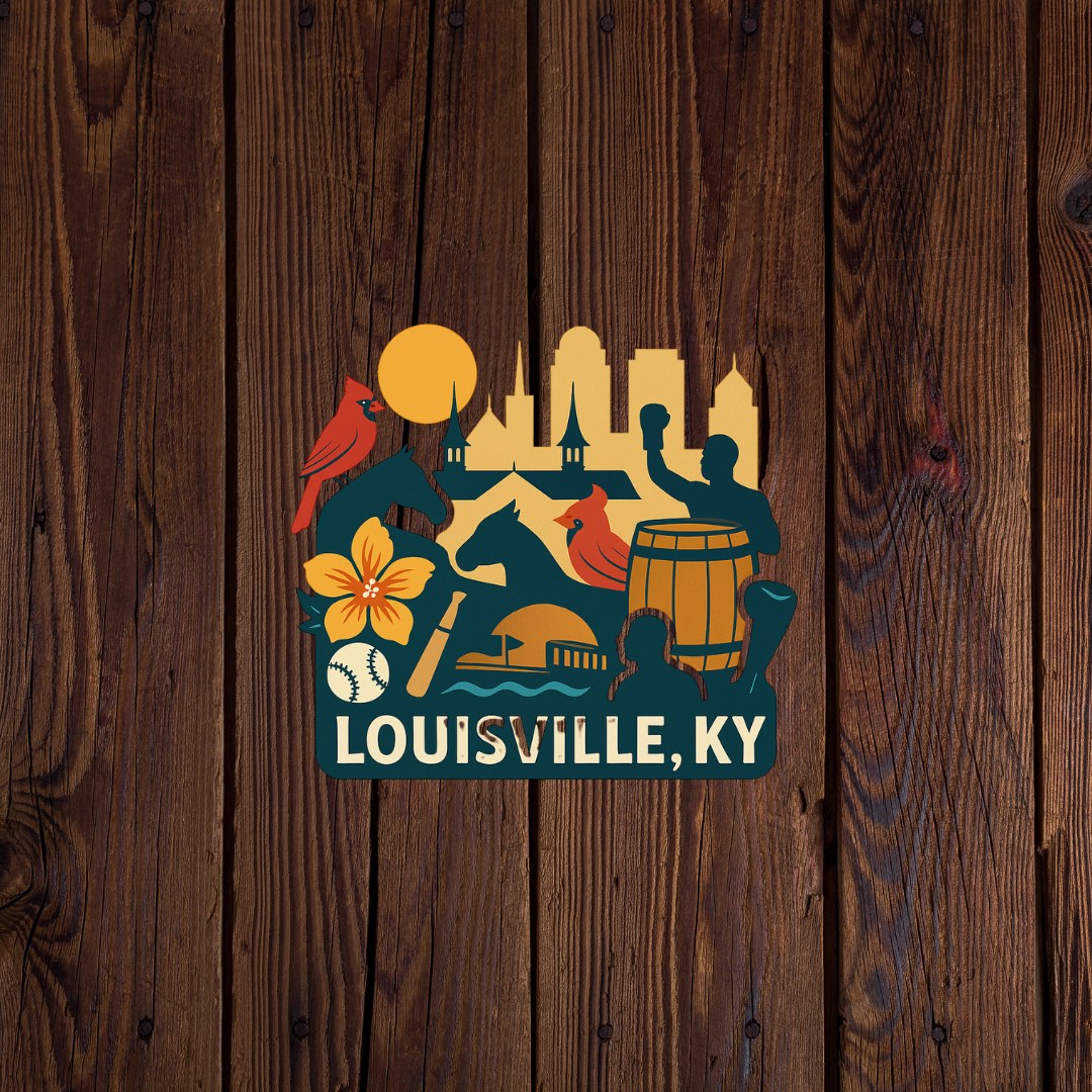 Louisville Kentucky Icon Sticker