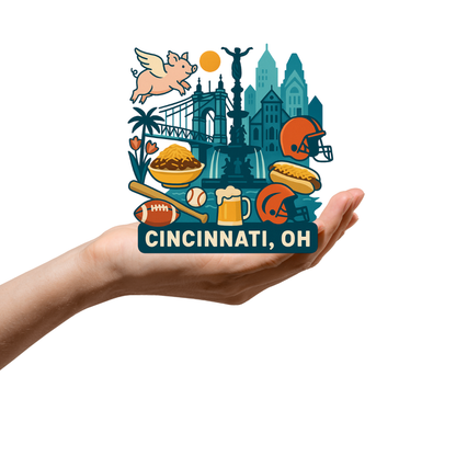 Cincinnati Ohio Icon Sticker