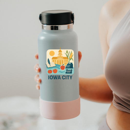 Iowa City Icon Sticker
