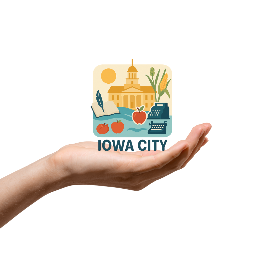 Iowa City Icon Sticker