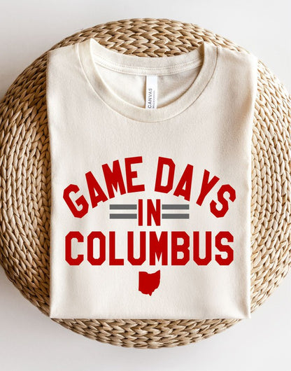 Game Days in Columbus Graphic Short Sleeve Tee