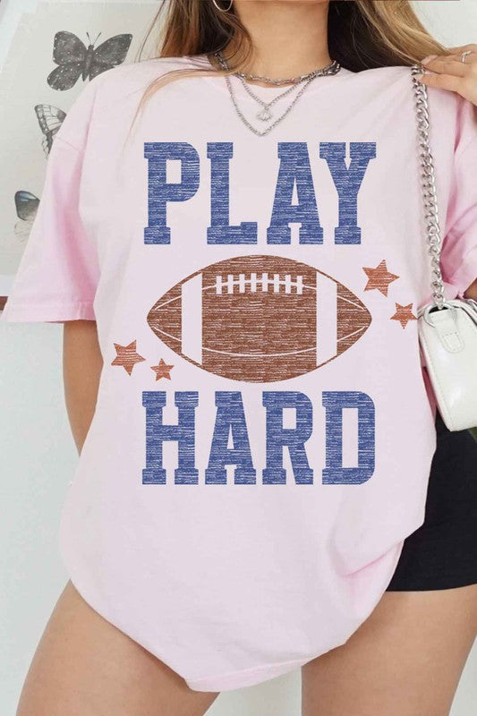 PLAY HARD FOOTBALL GRAPHIC TEE