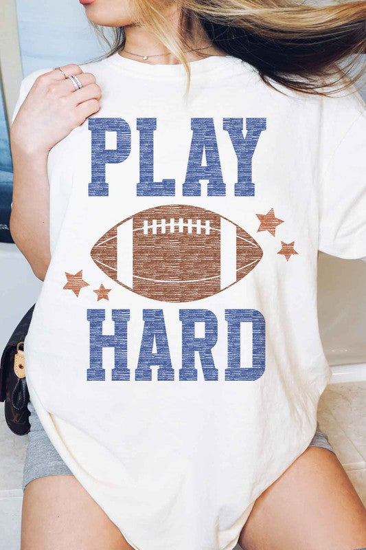 PLAY HARD FOOTBALL GRAPHIC TEE