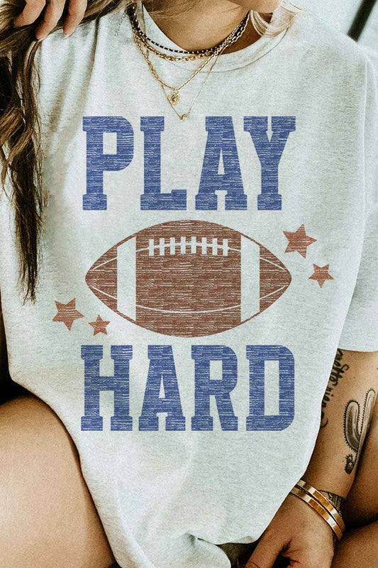 PLAY HARD FOOTBALL GRAPHIC TEE