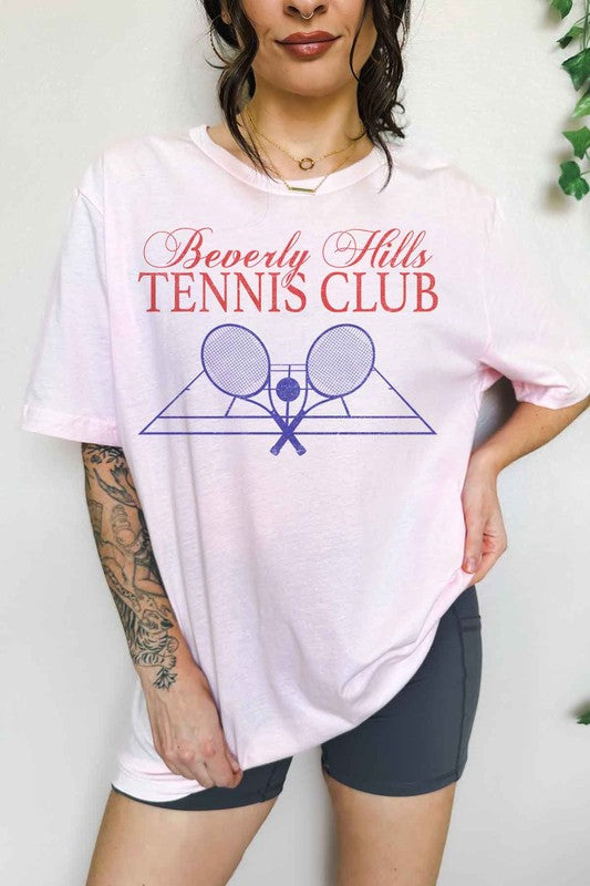 BEVERLY HILLS TENNIS CLUB OVERSIZED GRAPHIC TEE