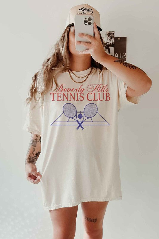 BEVERLY HILLS TENNIS CLUB OVERSIZED GRAPHIC TEE