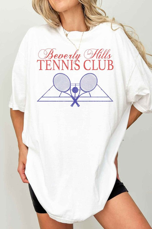 BEVERLY HILLS TENNIS CLUB OVERSIZED GRAPHIC TEE