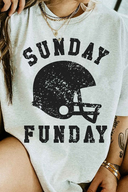 SUNDAY FUNDAY FOOTBALL GAME DAY GRAPHIC TEE