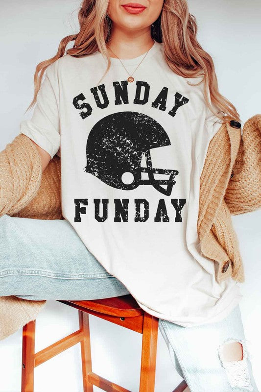 SUNDAY FUNDAY FOOTBALL GAME DAY GRAPHIC TEE