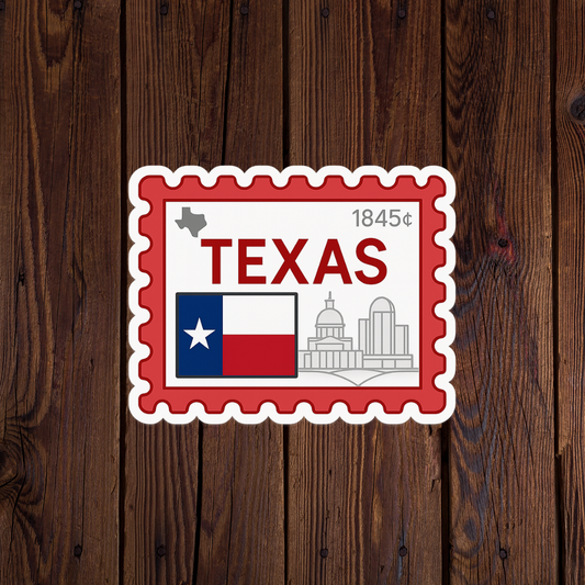 Texas Stamp Sticker