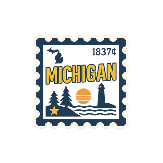 Michigan Stamp Sticker