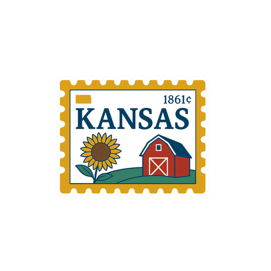 Kansas Stamp Sticker