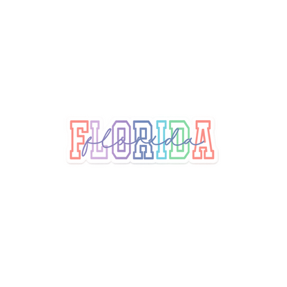 Florida Colorful Sticker