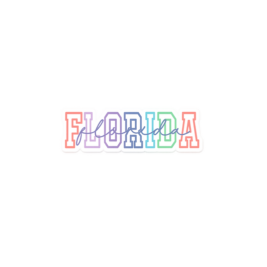 Florida Colorful Sticker