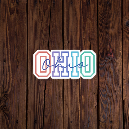 Ohio Colorful Sticker