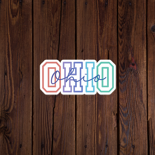 Ohio Colorful Sticker