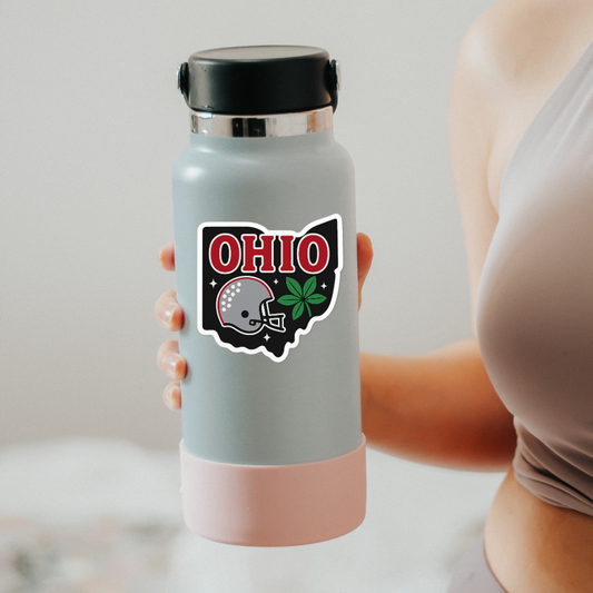 Black State of Ohio Sport Icon Sticker