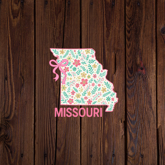 Missouri Floral State Sticker