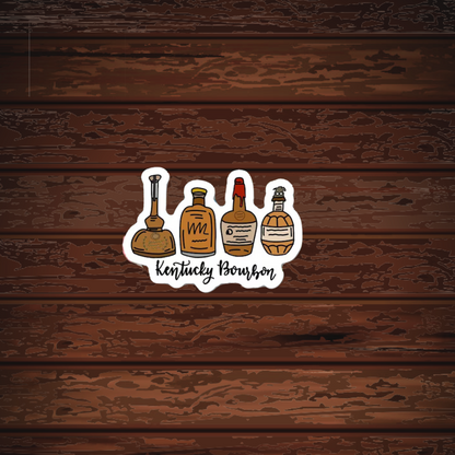 Kentucky Bourbon Bottle Sticker