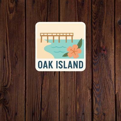 Oak Island Sticker