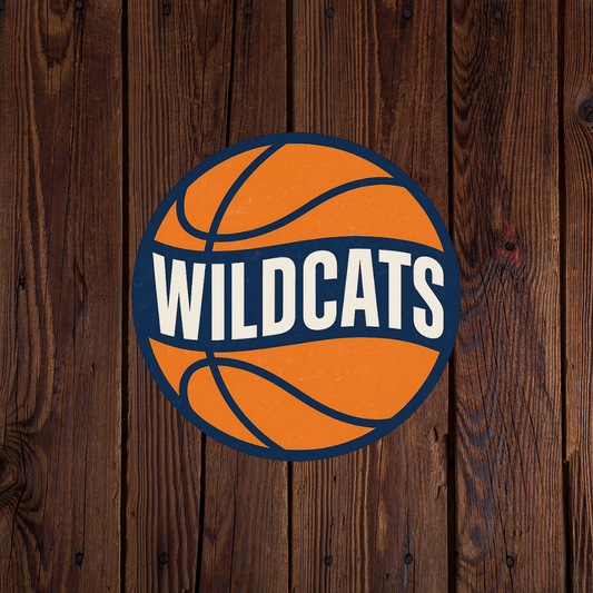 Wildcats Basketball Sticker