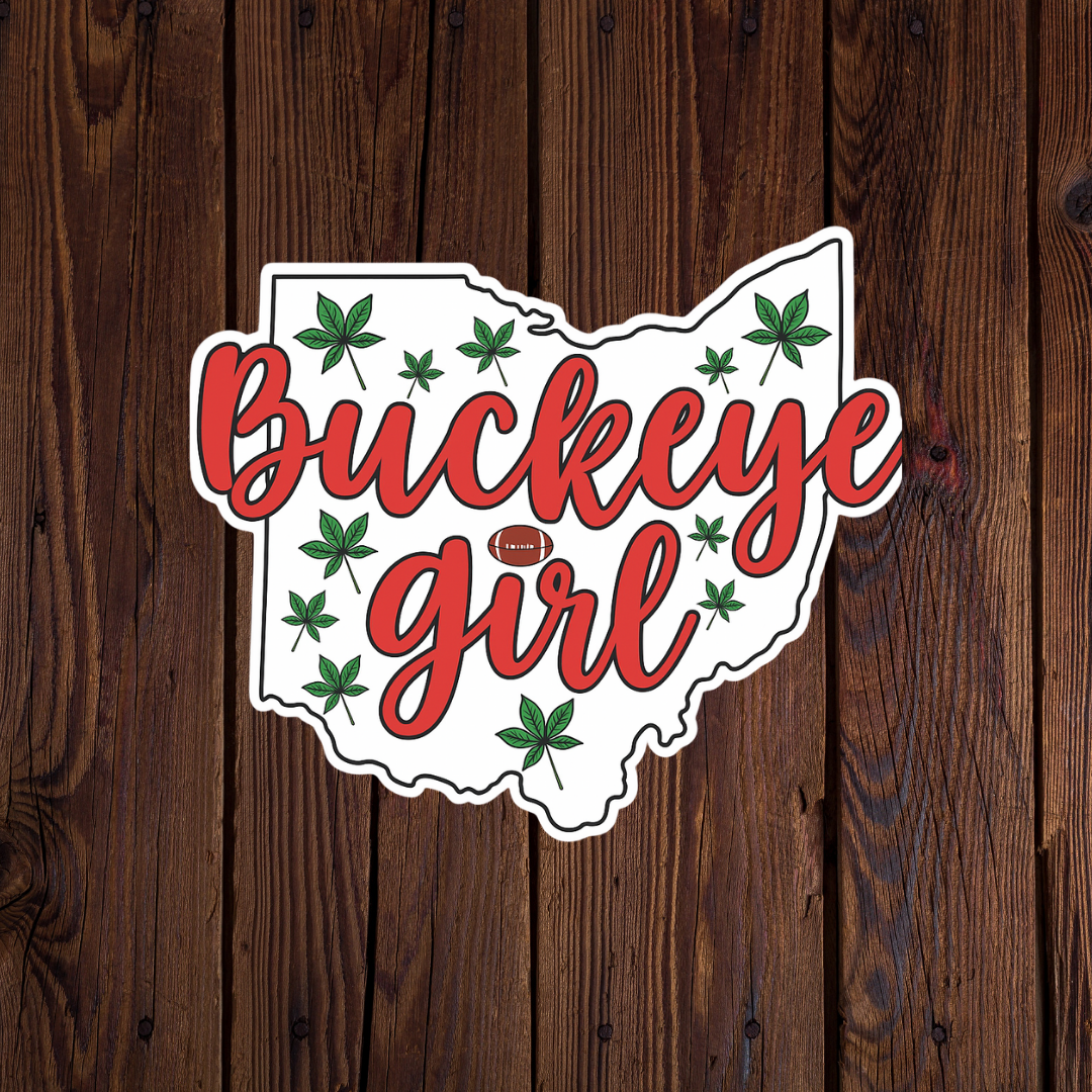 Buckeye Girl Ohio Sticker