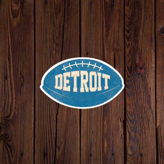 Detroit Football Sticker
