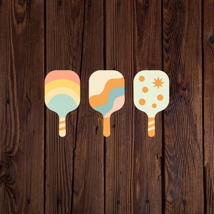 Colorful Pickleball Sticker