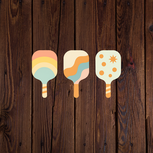 Colorful Pickleball Sticker
