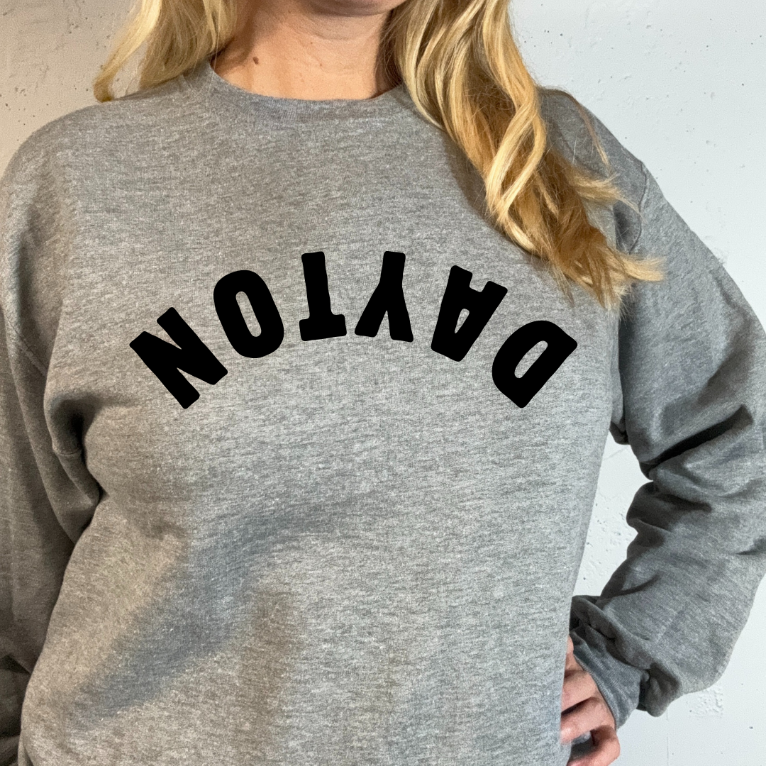 Dayton Upside Down Statement Sweatshirt (multiple color options)