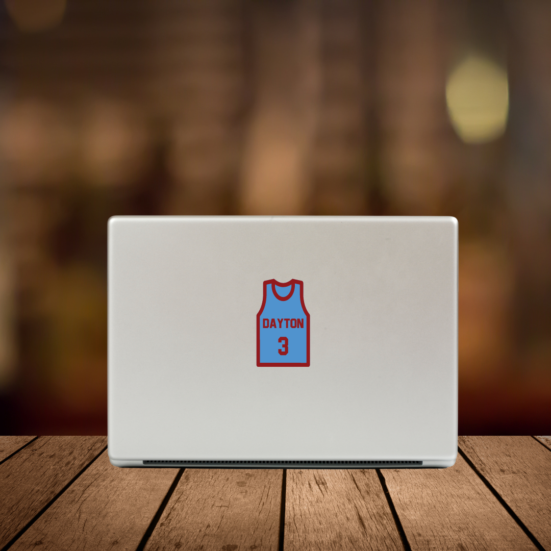 Chapel Blue Dayton Jersey Sticker