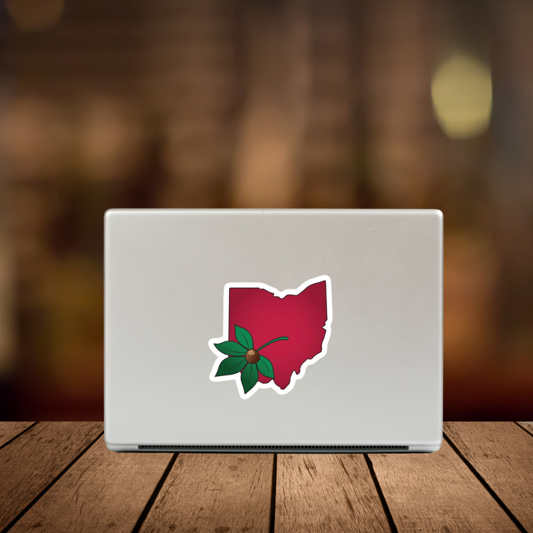 State of Ohio Buckeye Sticker