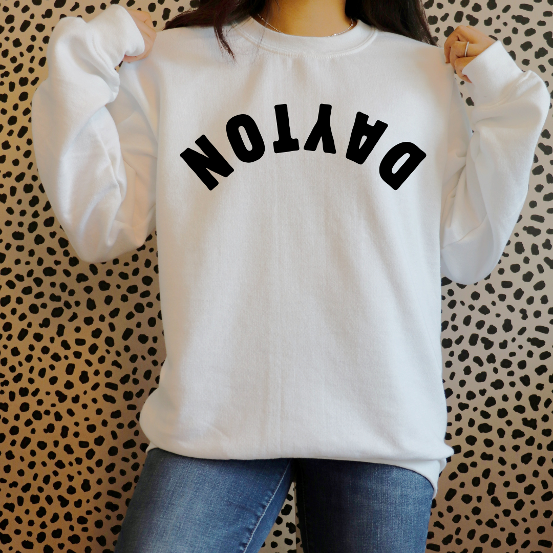 Dayton Upside Down Statement Sweatshirt (multiple color options)