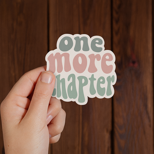 One more chapter sticker | book sticker