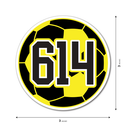 614 Soccer Ball Sticker