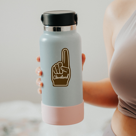 Cleveland Foam Finger Sticker