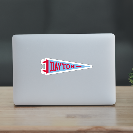 Dayton "Chapel Blue"/ Light Blue Pendant Flag Sticker