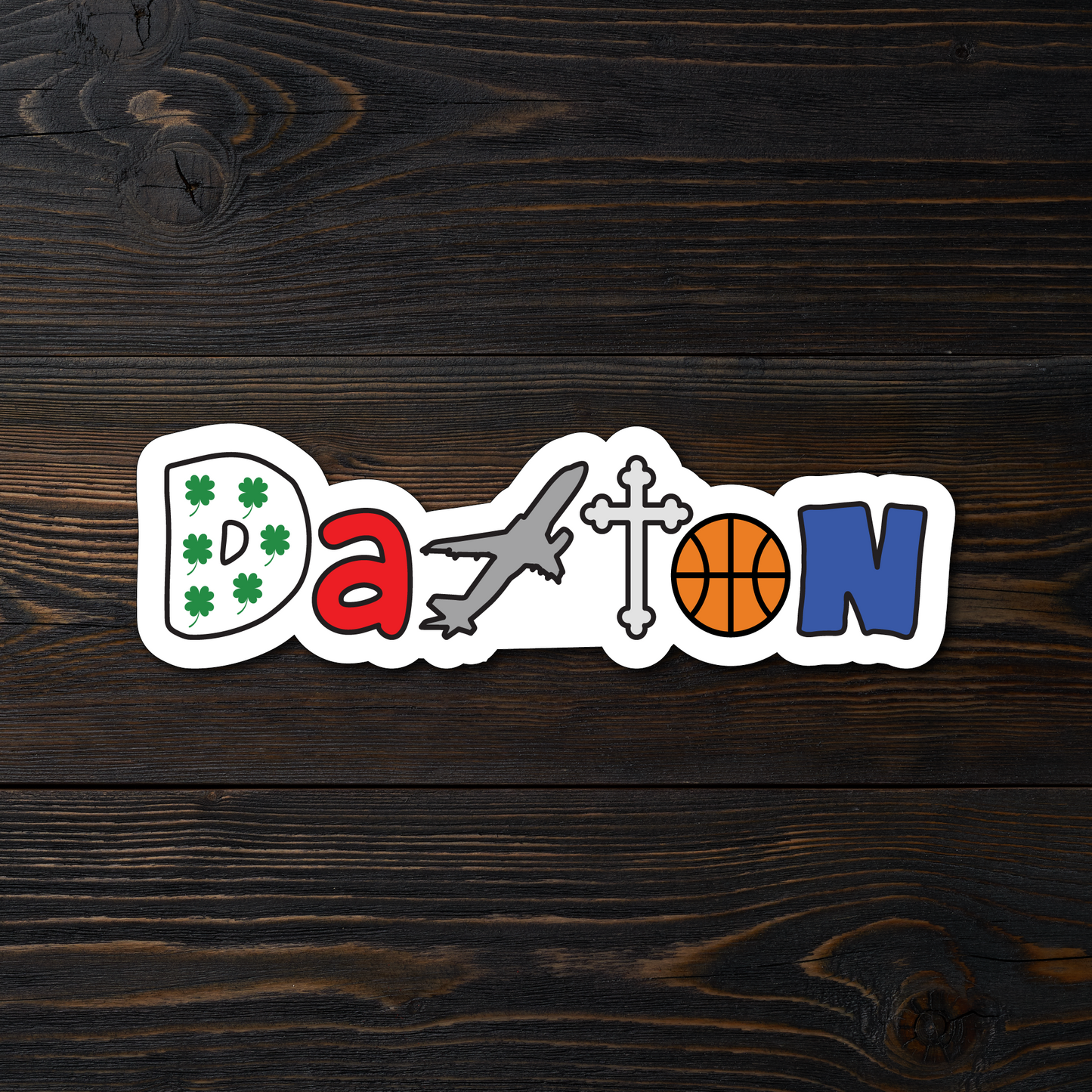 Dayton Fun Script Sticker